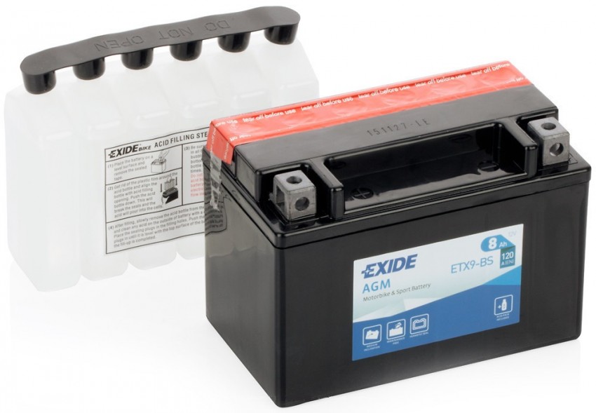 Акумуляторна батарея EXIDE ETX9-BS = YTX9-BS
